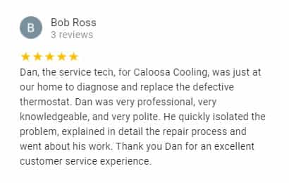 Google Review by Bob Ross